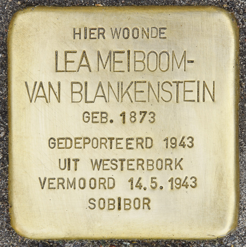 Stolperstein voor Lea Meiboom-van Blankenstein in Hardinxveld-Giessendam